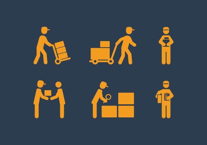 vector-delivery-man-icon-set